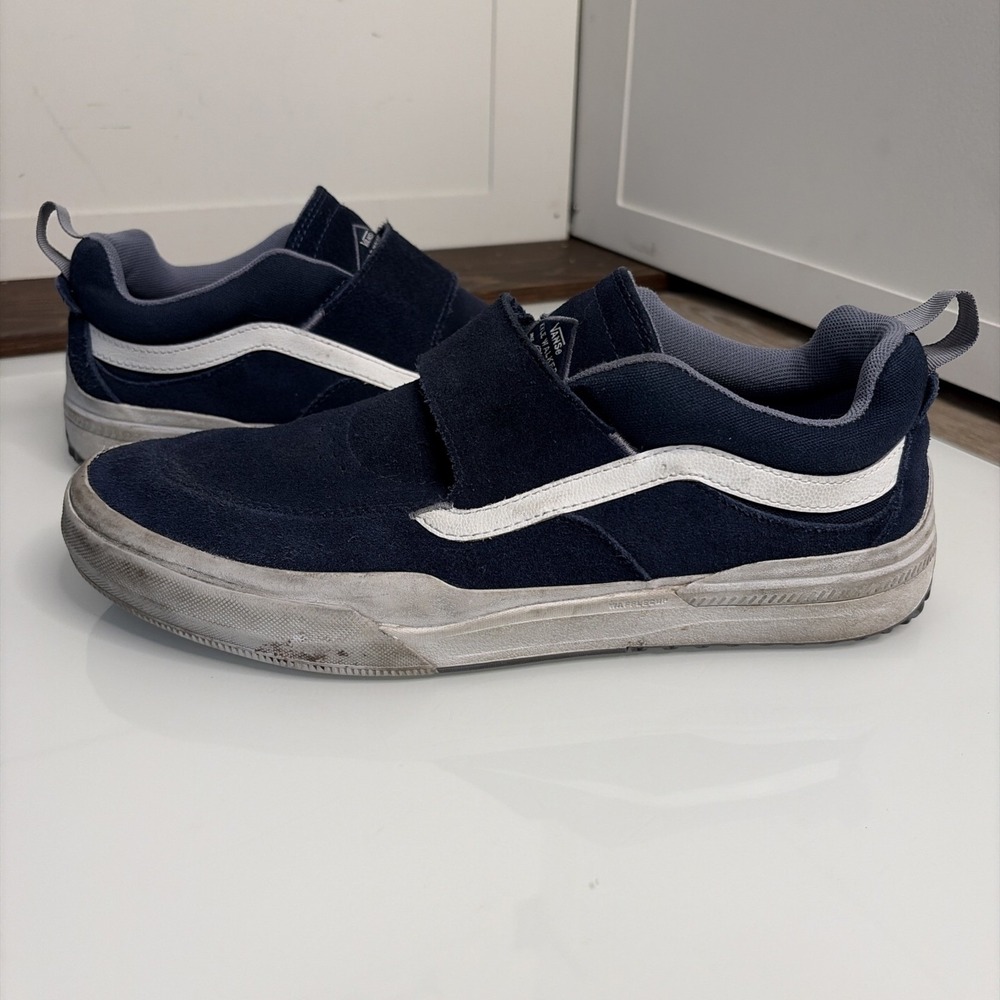Vans Kyle Walker Pro One Skate Shoe Blue Size 11 Hook Loop No Laces